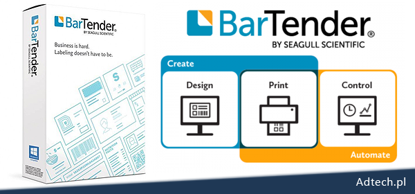 SeagullScientific Bartender 2019 aplikacja do tworzenia i zarządzania etykietami